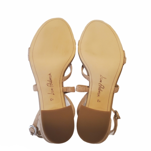 Sam Edelman Stacie Block Heel Leather Sandals - Picture 10 of 10